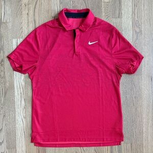 Nike Tiger Woods Collection Men's Vibrant Red Polo Shirt